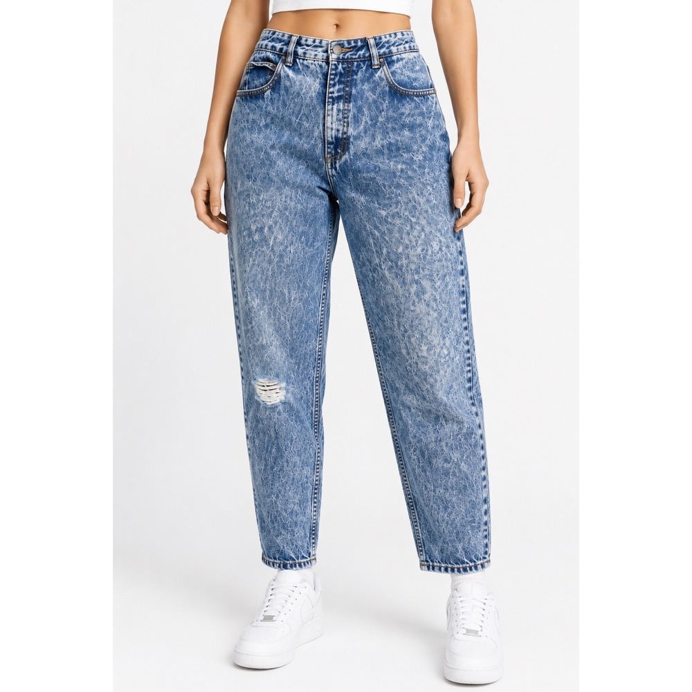 Vintage Guess Acid Wash Blue High-Rise Mom Jeans